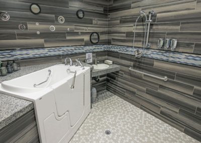 Bathroom and bathtub build specially for seniors